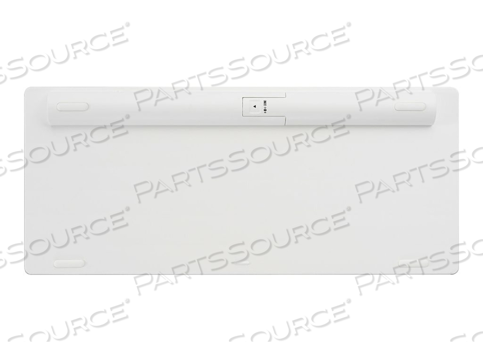 MULTI-DEVICE DUAL WIRELESS COMPACT KEYBOARD, KEYBOARD, WIRELESS, 2.4 GHZ, BLUETOOTH 3.0, BLUETOOTH 5.0, US, SILVER by Kensington Computer Products