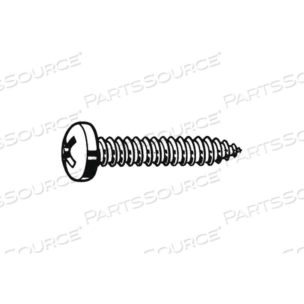 SHEET METAL SCREW, #8 SIZE, 3/8 IN LG, STEEL, ZINC PLATED, PAN, COMBO SLOTTED/PHILLIPS by Fabory SHEET METAL SCREW, #8 SIZE, 3/8 IN LG, STEEL, ZINC PLATED, PAN, COMBO SLOTTED/PHILLIPS by Fabory