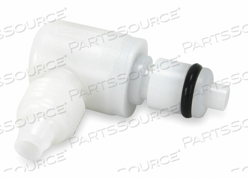 3/8 PTF VALVED ELBOW ACETAL COUPLING INSERT by Colder Products Company