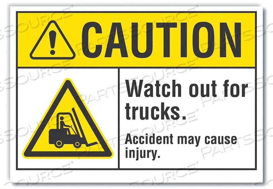 CAUTION SIGN 5 H 7 W VINYL by Lyle Signs Inc. CAUTION SIGN 5 H 7 W VINYL by Lyle Signs Inc.