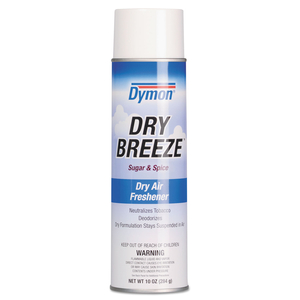 DRY BREEZE AEROSOL AIR FRESHENER, SUGAR AND SPICE, 10 OZ AEROSOL SPRAY, 12/CARTON by Dymon