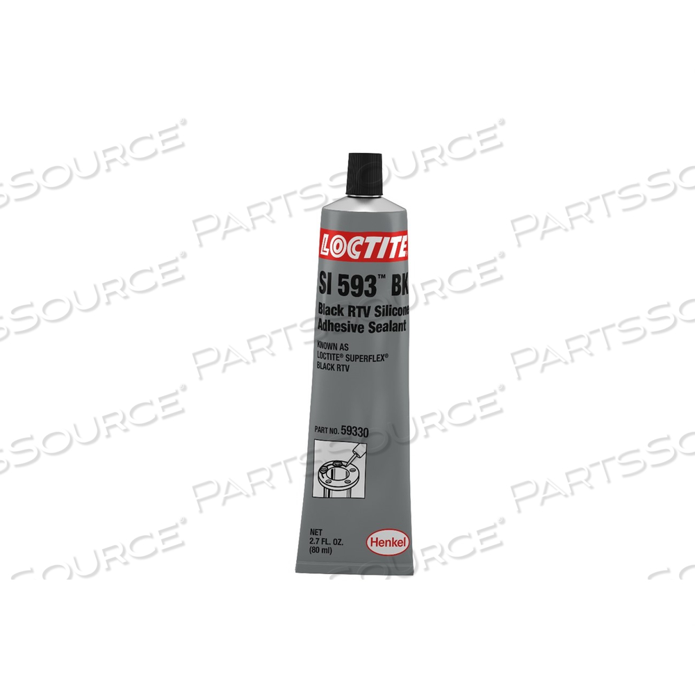 193996 LOCTITE SILICONE SEALANT,LOCTITE SUPERFLEX BLACK RTV 80 ML by Loctite Brand
