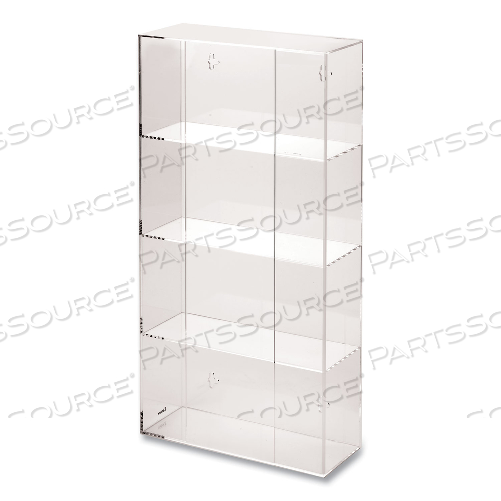 QUAD GLOVE DISPENSER, 10.5 X 4 X 21.25, CLEAR by Kantek