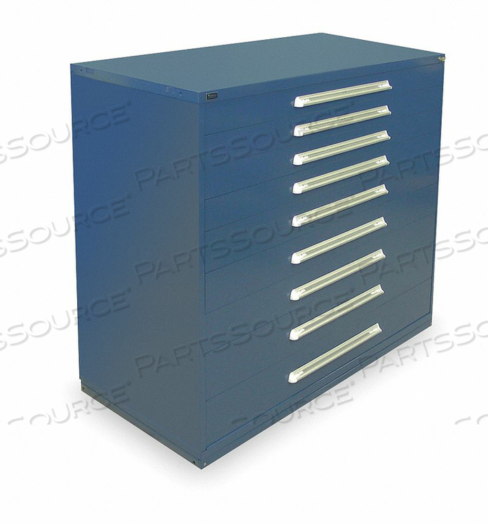 G8283 MOD DRAWER CAB 59 H 9 DRAWER DARK BLUE by Stanley Vidmar G8283 MOD DRAWER CAB 59 H 9 DRAWER DARK BLUE by Stanley Vidmar