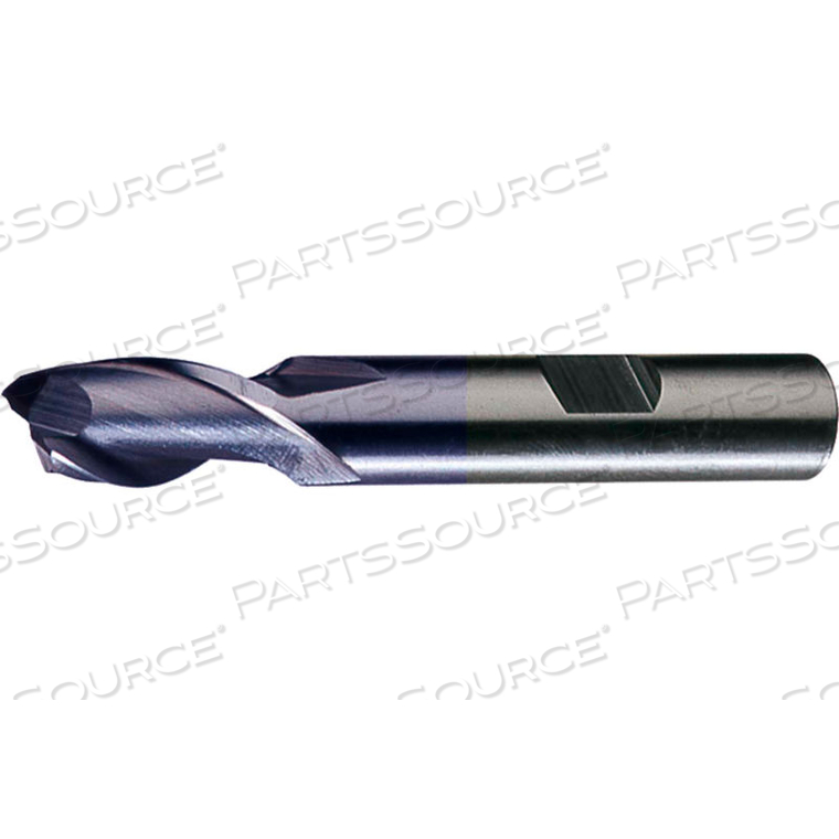 HG-2-TC HSS 2-FLUTE TICN SQUARE SINGLE END MILL, 33/64" X 1/2" X 1-1/8" X 3-3/8" 