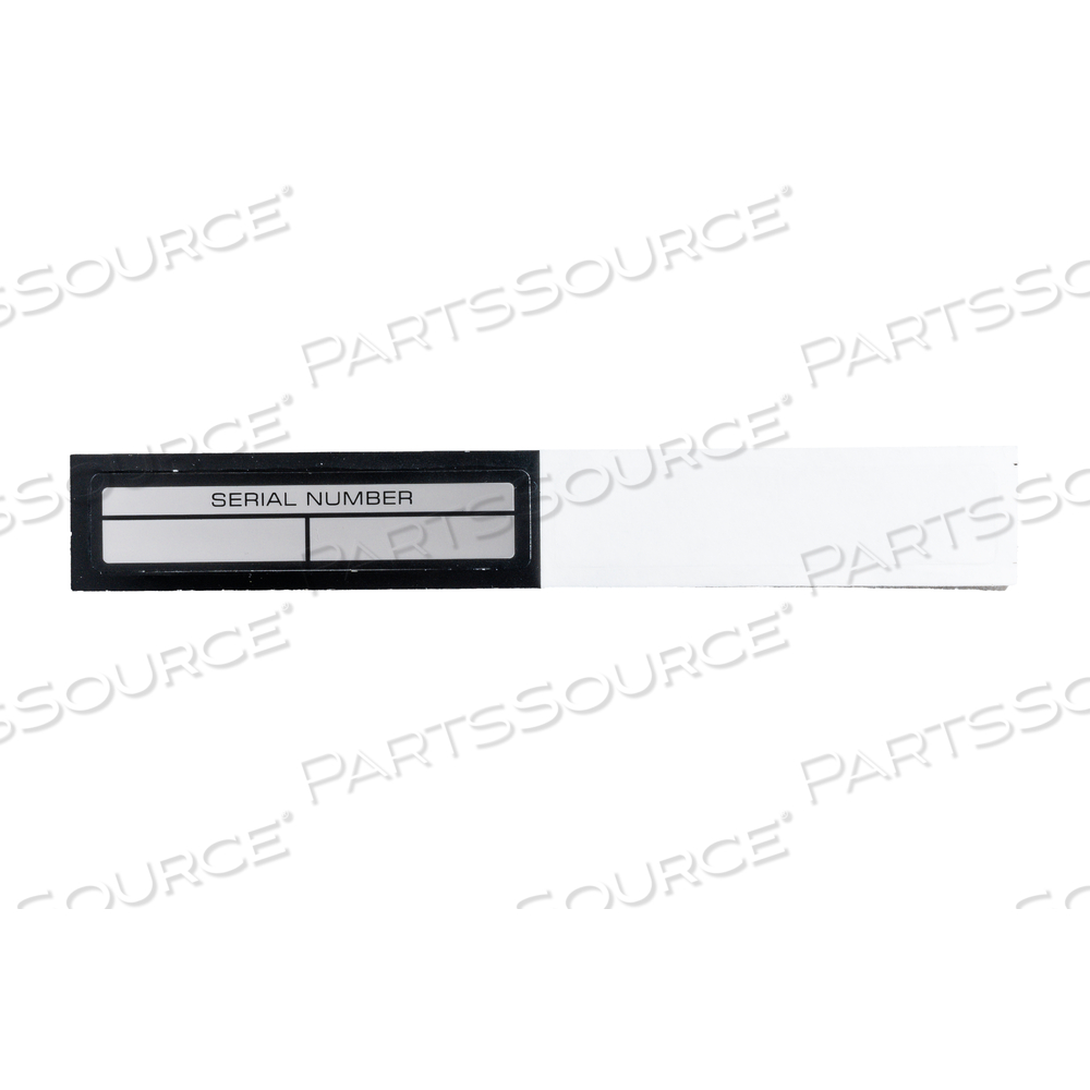 LABEL FOR SERIAL NUMBER REPLACEMENT BY CAREFUSION ALARIS / 303 125569 LABEL FOR SERIAL NUMBER REPLACEMENT BY CAREFUSION ALARIS / 303 125569