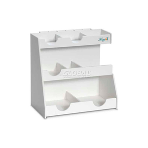 WHITE PVC TOP LOADER WORKSTATION, 13"W X 8"D X 12"H by TrippNT, Inc