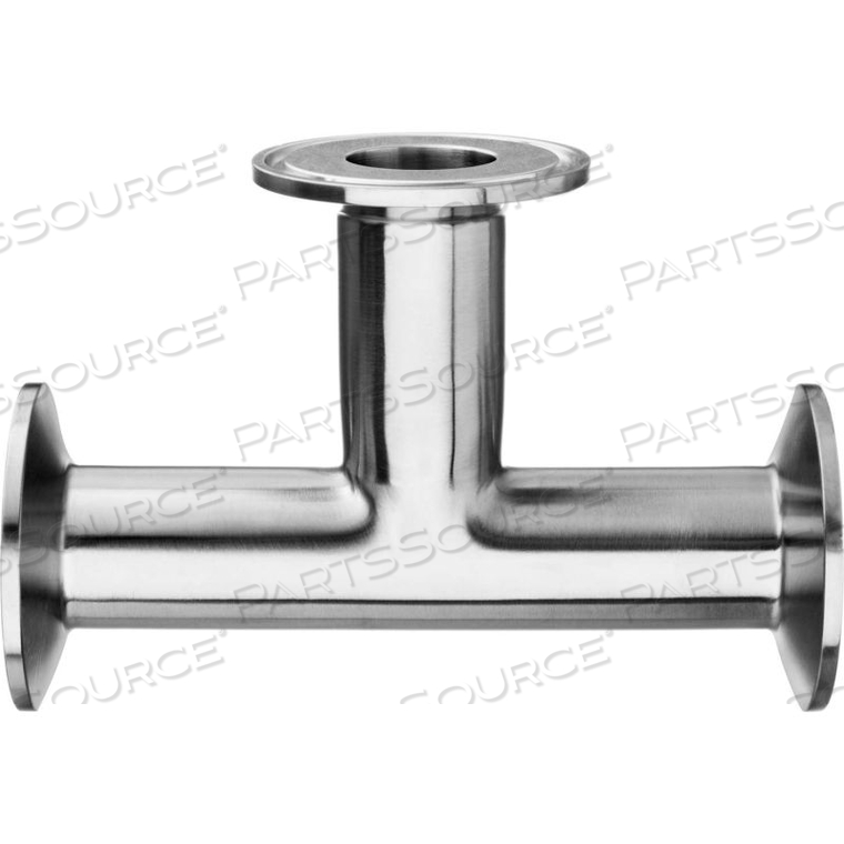 304 STAINLESS STEEL TEES FOR QUICK CLAMP FITTINGS - FOR 4" TUBE OD 