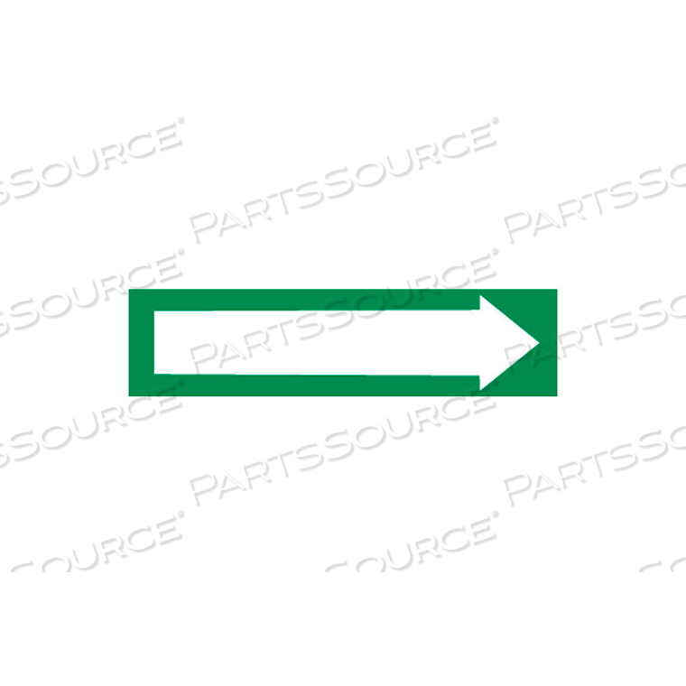 PRESSURE-SENSITIVE PIPE MARKER - DIRECTION ARROW GREEN by National Marker Company