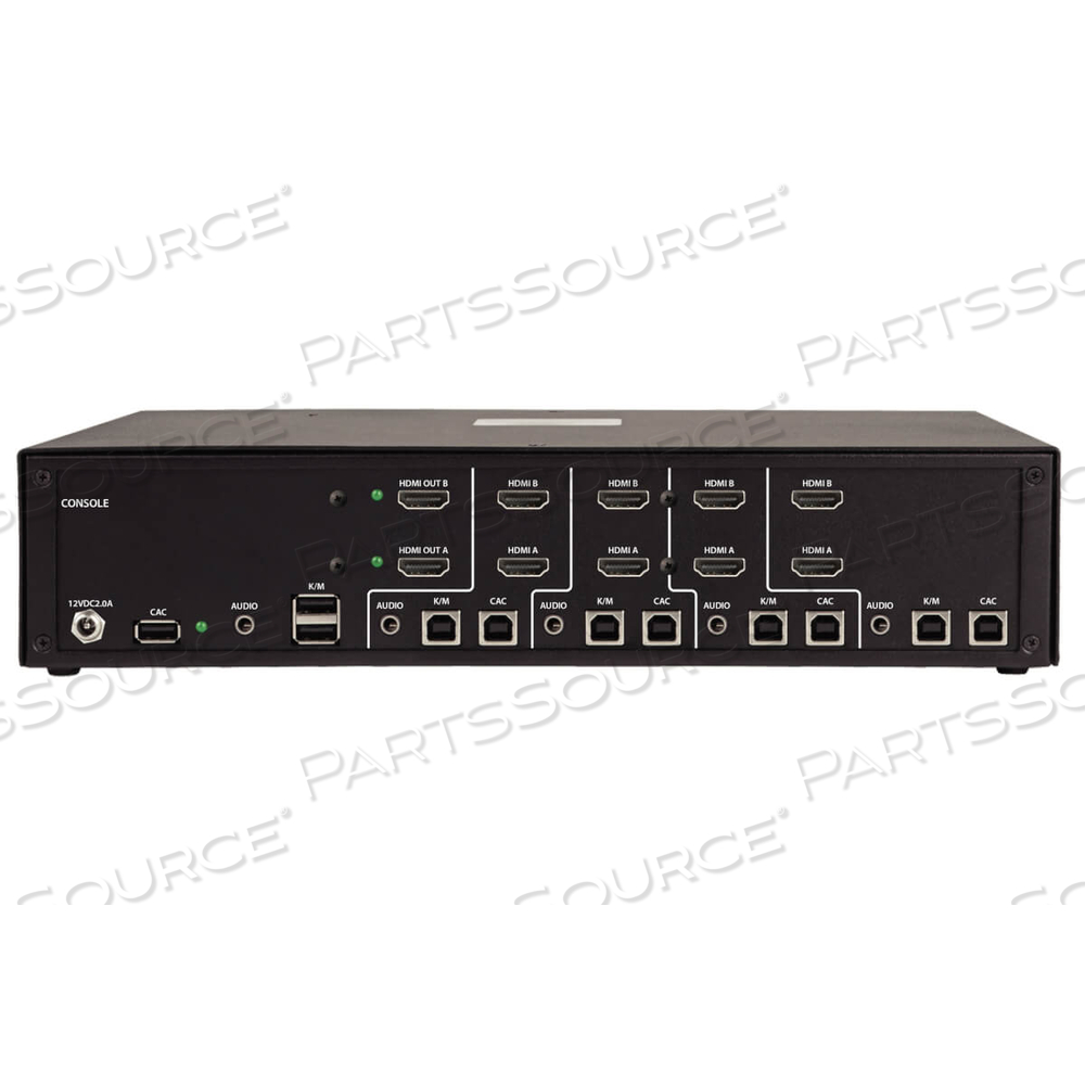4P DUALMNTR HDMI KVM,CAC,PP3.0 by Tripp Lite