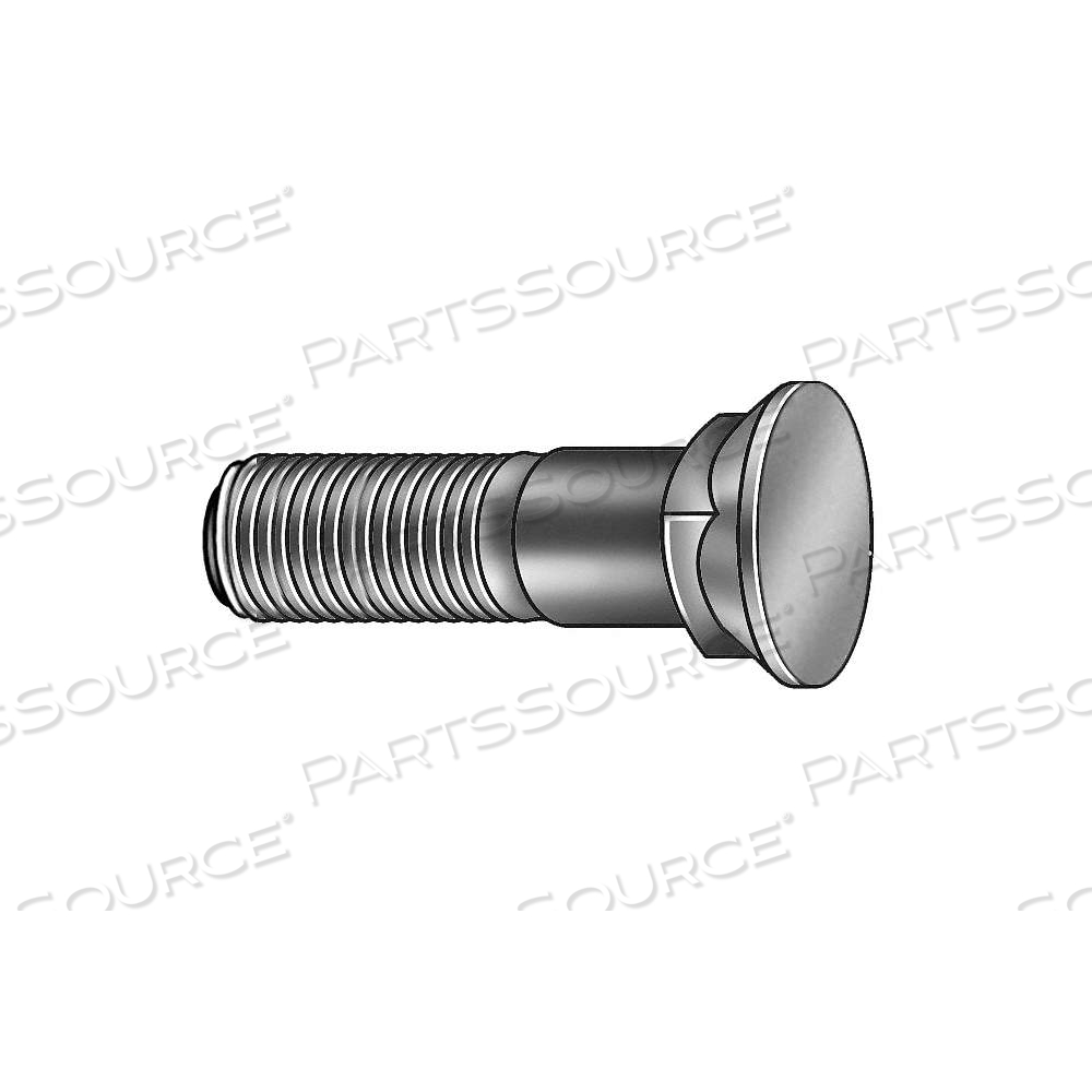 PLOW BOLT, STEEL, GRADE 8, BLACK OXIDE, 5/8"-11 THREAD SIZE, 2 1/4 IN FASTENER LG by Approved Vendor PLOW BOLT, STEEL, GRADE 8, BLACK OXIDE, 5/8"-11 THREAD SIZE, 2 1/4 IN FASTENER LG by Approved Vendor