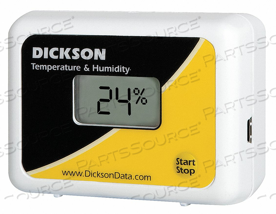 DATA LOGGER, TEMPERATURE/HUMIDITY, START & STOP, USB AND DIGITAL DISPLAY 