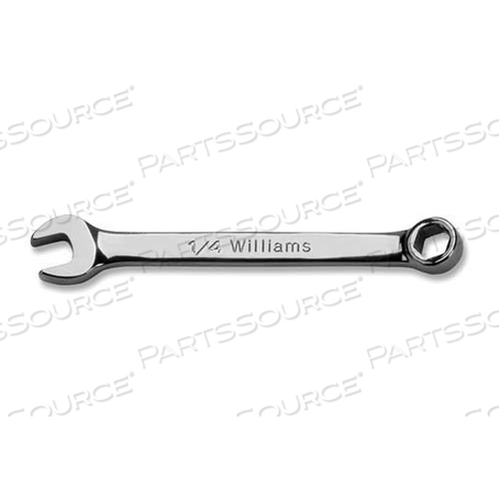 MID10A WILLIAMS COMBINATION WRENCH, 5/16 INCH OPENING, ROUNDED, 3 1/2 INCH OAL 