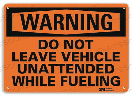 WARNING SIGN UNATTENDED VEHICLE 10 IN H by Lyle Signs Inc. WARNING SIGN UNATTENDED VEHICLE 10 IN H by Lyle Signs Inc.