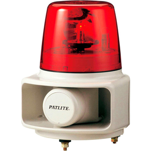 SMART ALERT PLUS ROTATING BEACON & HORN W/32 SOUNDS, RED LIGHT, AC120V by Patlite USA Corporation