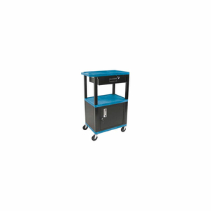 WT42C2-B/WTD BLUE TUFFY GARAGE & SHOP UTILITY CART WITH CABINET & DRAWER 250 LB. by Luxor