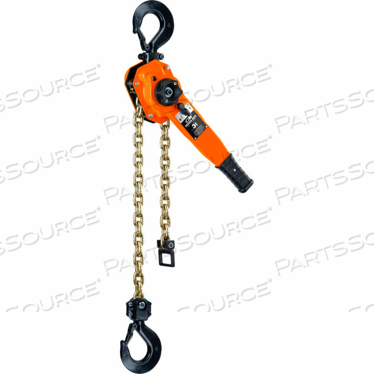 SERIES 653 RATCHET CHAIN LEVER HOIST, 3T CAPACITY, 15' LIFT by Columbus McKinnon