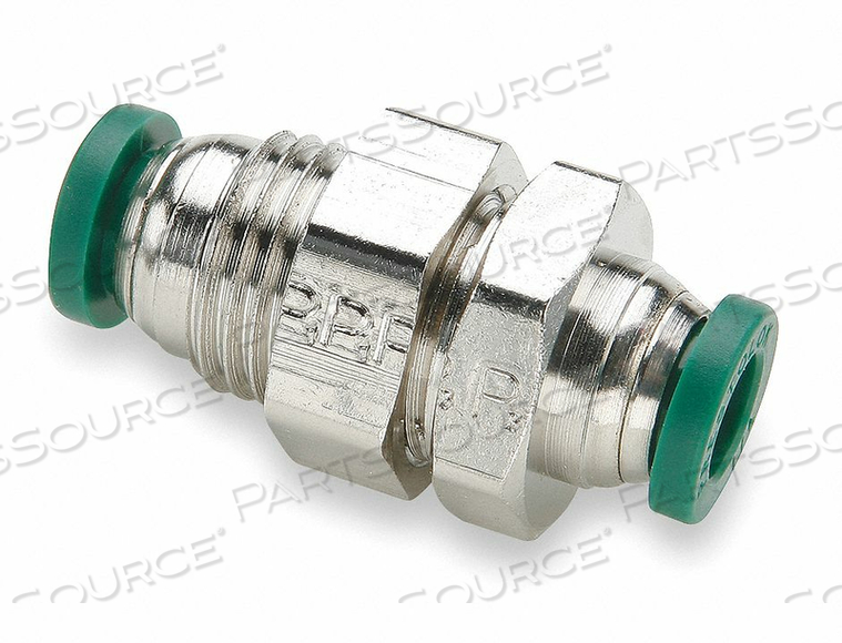 METAL FITTING BULKHEAD UNION 1 21/32 L by Parker Hannifin Corporation