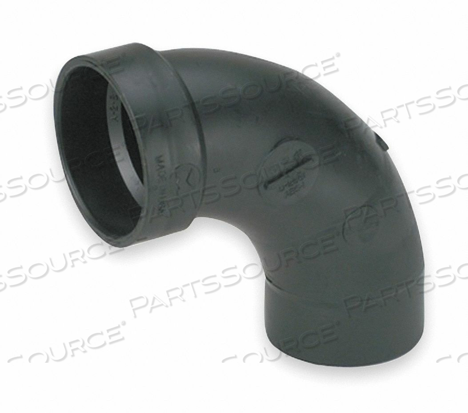 90° LONG SWEEP STREET ELBOW, 3 IN X 3 IN FITTING PIPE SIZE, SCHEDULE 40, FEMALE SOCKET X MALE SPIGOT by Charlotte Pipe And Foundry Co. 90° LONG SWEEP STREET ELBOW, 3 IN X 3 IN FITTING PIPE SIZE, SCHEDULE 40, FEMALE SOCKET X MALE SPIGOT by Charlotte Pipe And Foundry Co.