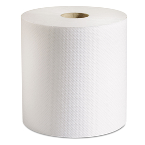 100% RECYCLED HARDWOUND ROLL PAPER TOWELS, 7.88 X 800 FT, WHITE, 6 ROLLS/CARTON by Marcal