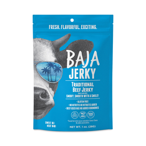 TRADITIONAL JERKY, 1 OZ BAGS, 10/PACK by Baja Jerky