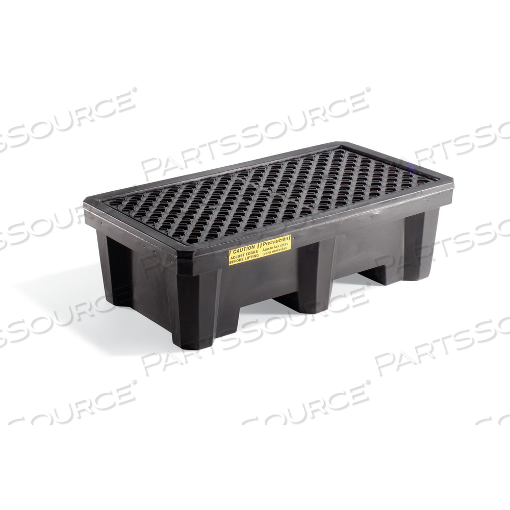 PIG ECONOMY 2-DRUM POLY SPILL CONTAINMENT PALLET by New Pig Corporation