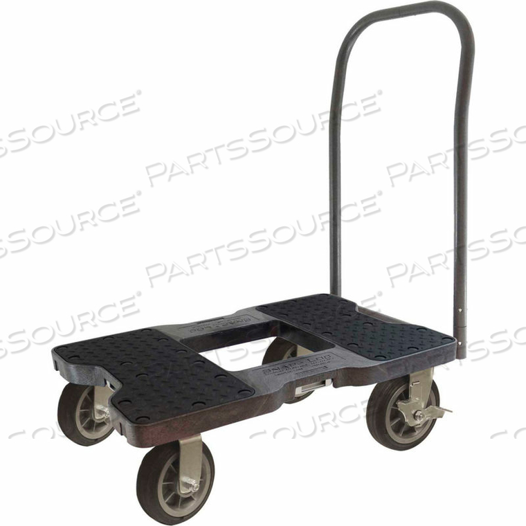 ALL-TERRAIN PUSH CART DOLLY - 6" CASTERS - 1500 LB. CAP. - BLACK by Snap-Loc ALL-TERRAIN PUSH CART DOLLY - 6" CASTERS - 1500 LB. CAP. - BLACK by Snap-Loc