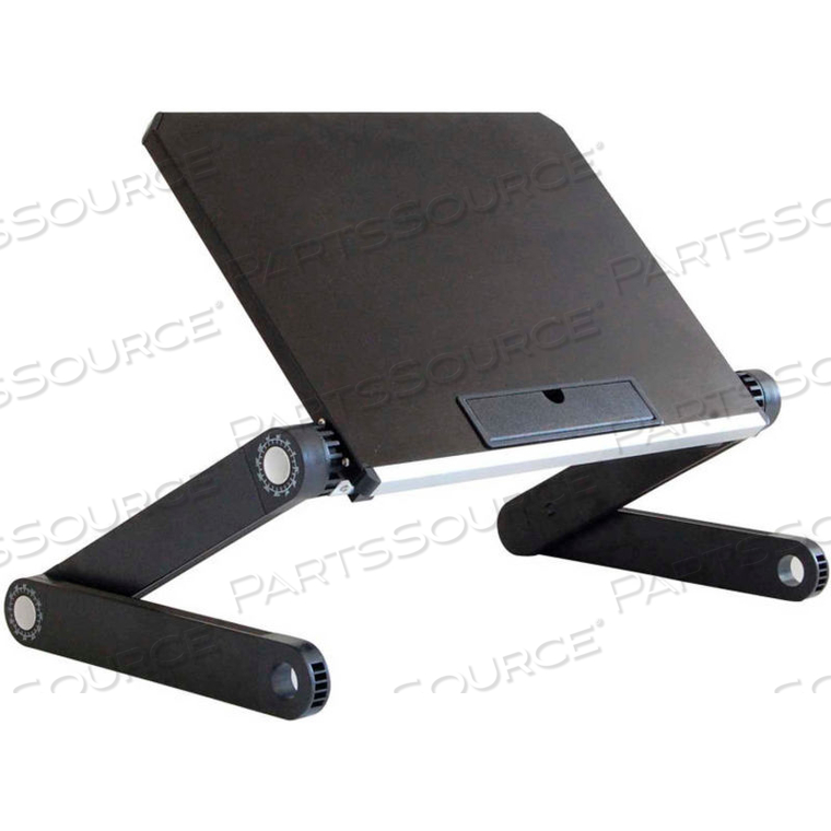 WORKEZ LIGHT ALUMINUM LAPTOP STAND, BLACK by Uncaged Ergonomics WORKEZ LIGHT ALUMINUM LAPTOP STAND, BLACK by Uncaged Ergonomics