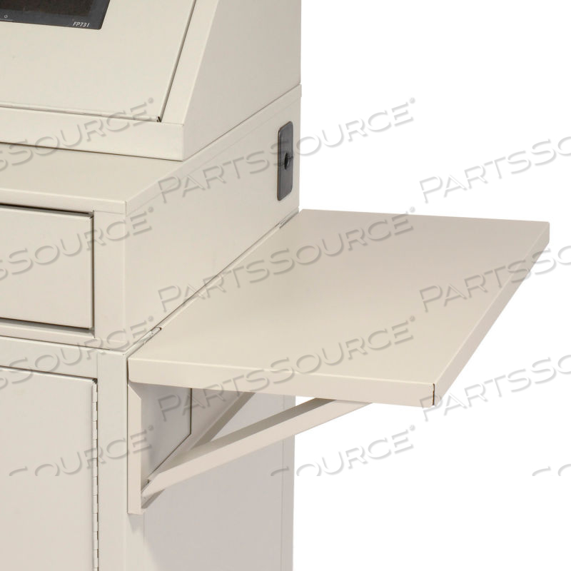 SET OF 2 GRAY SIDE SHELVES FOR SECURITY AUDIO VISUAL CART by Approved Vendor