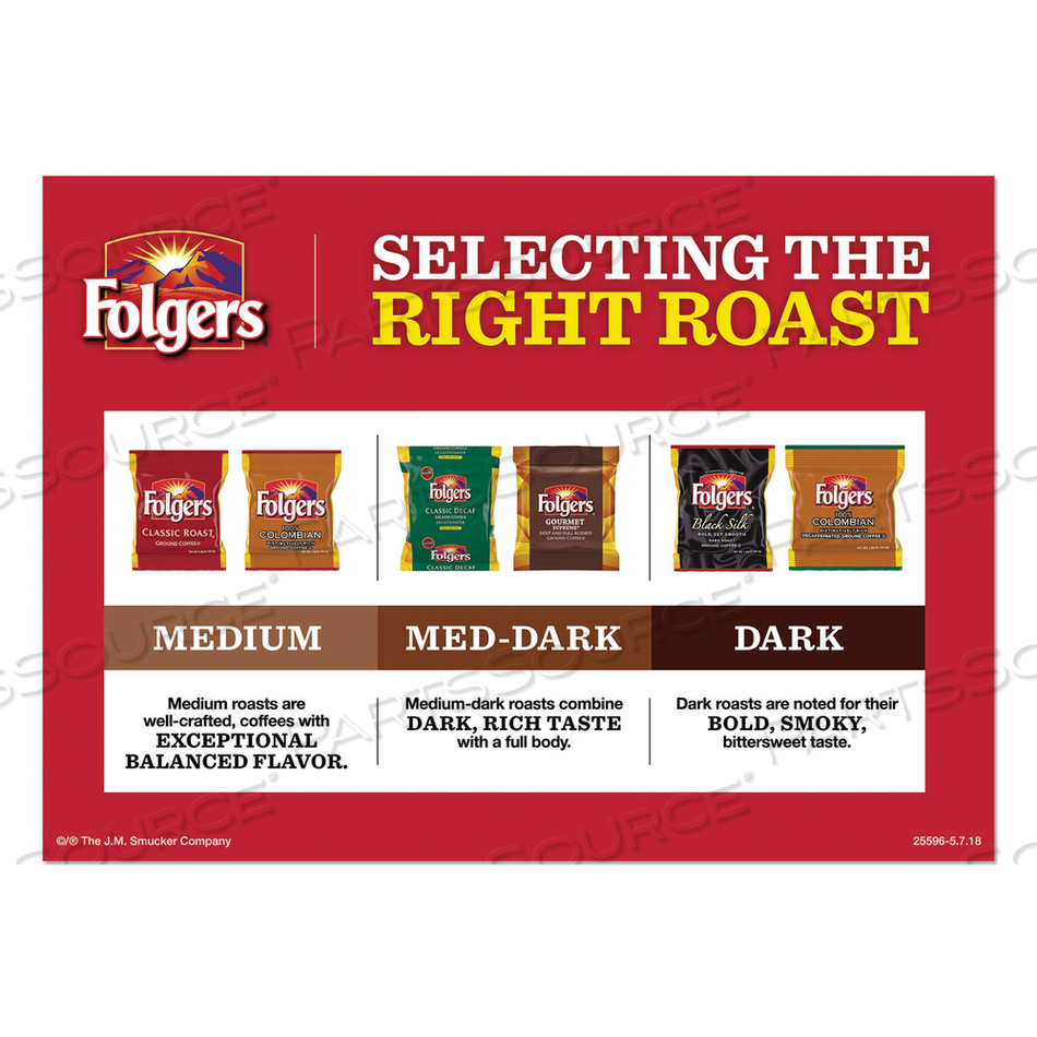 GROUND COFFEE FRACTION PACKS, TRADITIONAL ROAST, 2OZ by Folgers