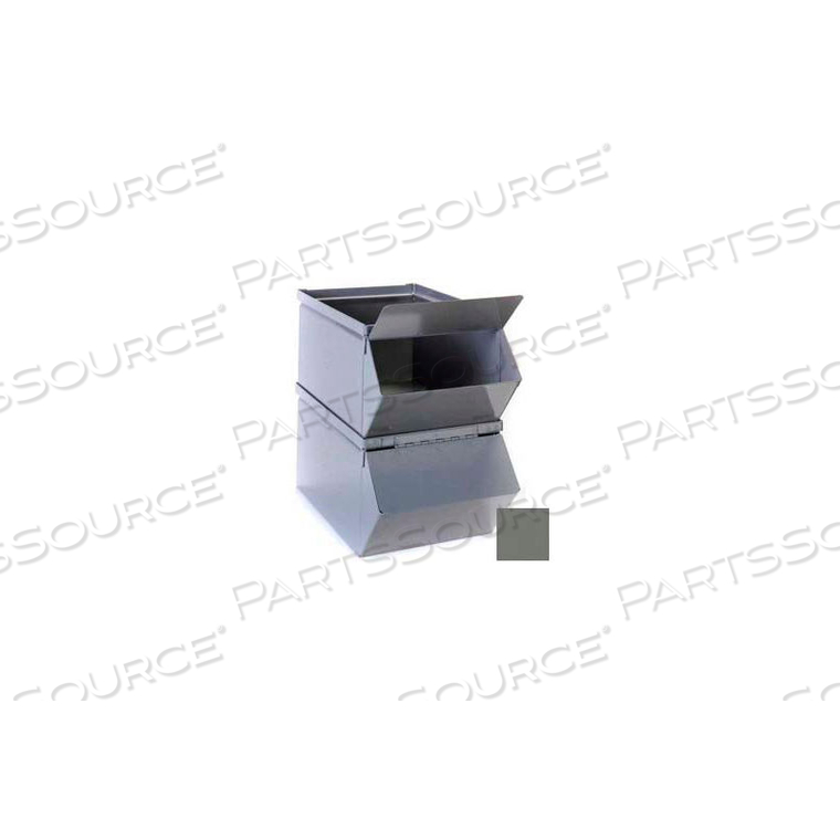 REMOVABLE HOPPER FRONT COVER FOR 5-1/2"W X 12"D X 4-1/2"H STEEL BINS, GRAY 