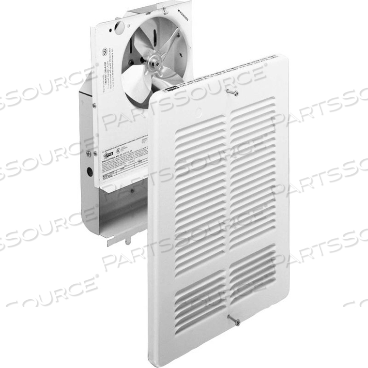 FORCED AIR WALL HEATER INTERIOR AND GRILL, 1500W, 240V, WHITE by King Electric Mfg
