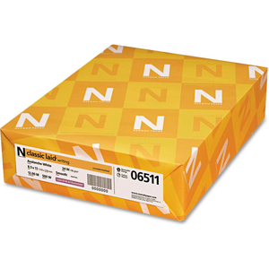 CLASSIC LAID STATIONERY WRITING PAPER, 8-1/2" X 11", AVON WHITE, 500 SHEETS/REAM by Neenah CLASSIC LAID STATIONERY WRITING PAPER, 8-1/2" X 11", AVON WHITE, 500 SHEETS/REAM by Neenah