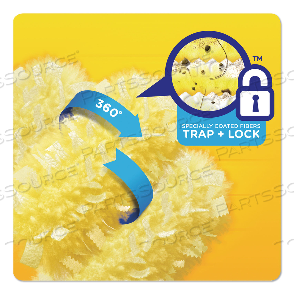 HEAVY DUTY DUSTERS WITH SUPER EXTENDER HANDLE, 6 FT HANDLE, 1 HANDLE/4 DUSTERS by Swiffer HEAVY DUTY DUSTERS WITH SUPER EXTENDER HANDLE, 6 FT HANDLE, 1 HANDLE/4 DUSTERS by Swiffer