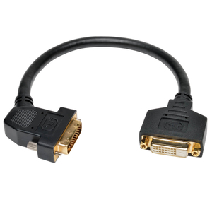 1FT L DVI DUAL-LINK EXTENSION ADAPTER CABLE WITH 45-DEGREE LEFT PLUG (DVI-D M/F) by Tripp Lite