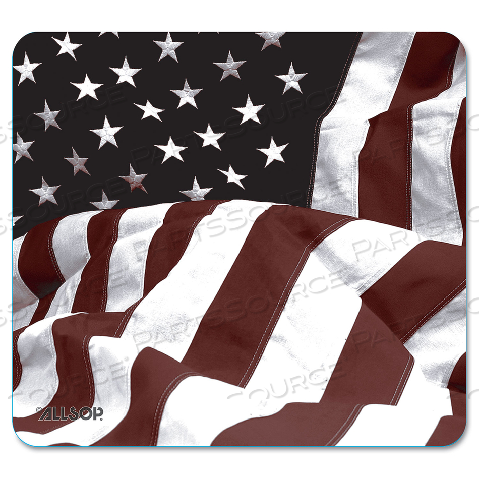 NATURESMART MOUSE PAD, 8.5 X 8, AMERICAN FLAG DESIGN by Allsop