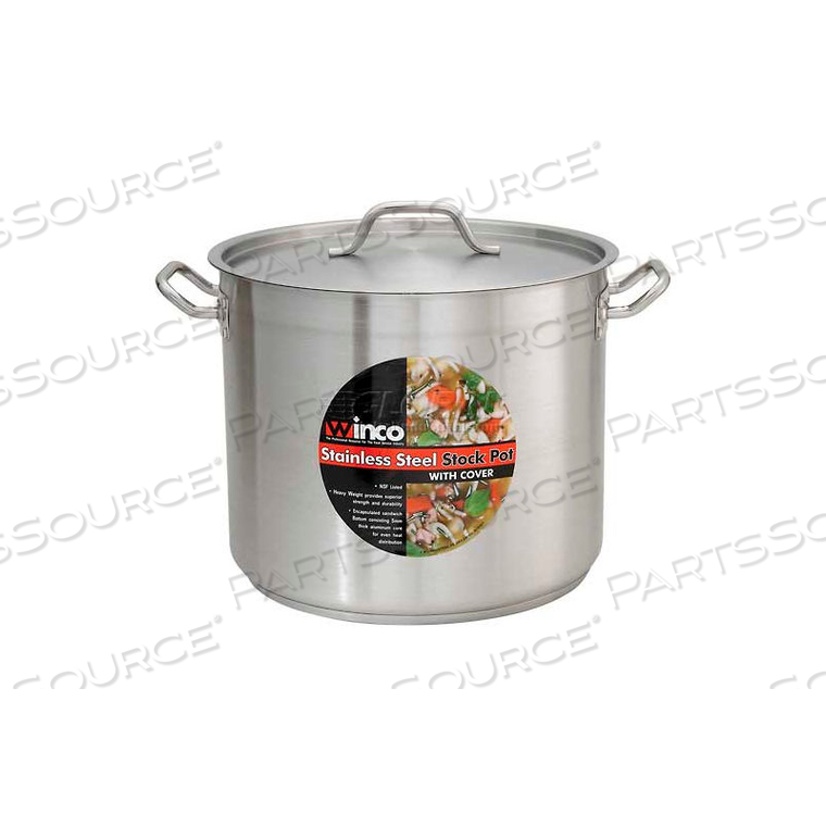 STOCK POT W/ COVER, 12 QT. 