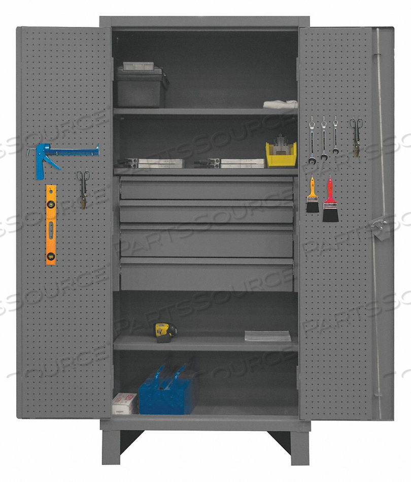 COMBO DRAWER PEGBOARD CAB 78 H 36 W GRAY by Durham Manufacturing Company COMBO DRAWER PEGBOARD CAB 78 H 36 W GRAY by Durham Manufacturing Company