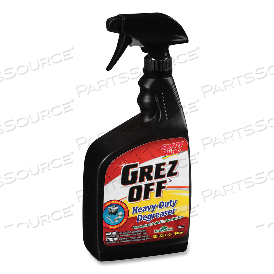 GREZ-OFF HEAVY-DUTY DEGREASER, 32 OZ SPRAY BOTTLE by Spray Nine