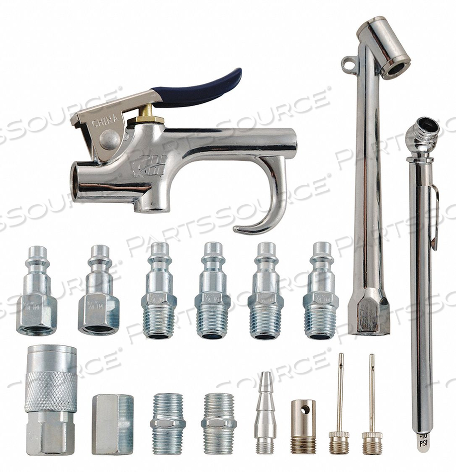 AIR TOOL AND ACCESSORY KIT 1/4 I/M 17PC by Campbell Hausfeld