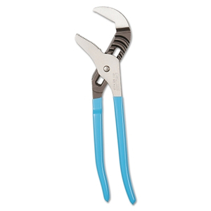 STRAIGHT JAW TONGUE AND GROOVE PLIERS, 16-1/2 IN OAL, 8 ADJUSTMENTS, SERRATED by Channellock Inc.