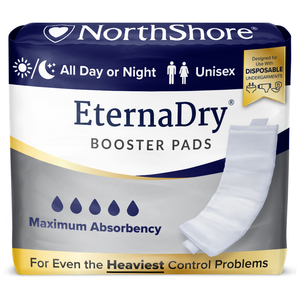 ETERNADRY BOOSTER PADS & CONTOURED DIAPER DOUBLERS, WHITE, SMALL by NorthShore Care Supply