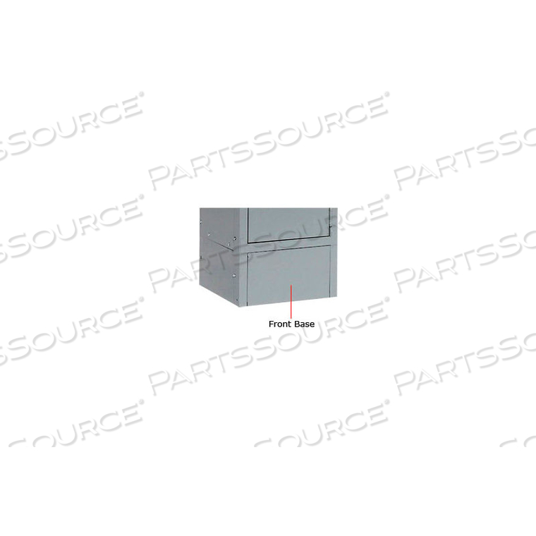 STEEL LOCKER FRONT BASE - FOR LOCKERS WITH 6"H LEGS MEDIUM GREY by Tennsco Corp. STEEL LOCKER FRONT BASE - FOR LOCKERS WITH 6"H LEGS MEDIUM GREY by Tennsco Corp.