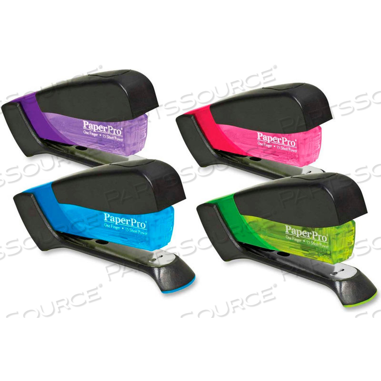 PAPERPRO COMPACT STAPLER, 15 SHEET CAPACITY, ASSORTED by Accentra PAPERPRO COMPACT STAPLER, 15 SHEET CAPACITY, ASSORTED by Accentra