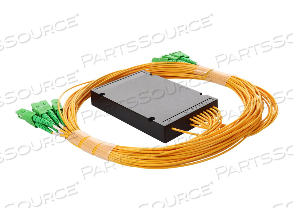 ADDON, NETWORK SPLITTER, ASC SINGLE-MODE (M) TO ASC SINGLE-MODE (M), 1.5 M, FIBER OPTIC, SIMPLEX, OS2, OFNR, RISER, YELLOW by ADDON