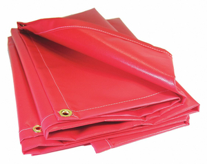 TARP RED 14 X 16 FT CUT SIZE by Mauritzon