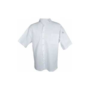 COOK SHIRT, LARGE, BREAST POCKET, SHORT SLEEVE, WHITE by John Ritzenhaler Co