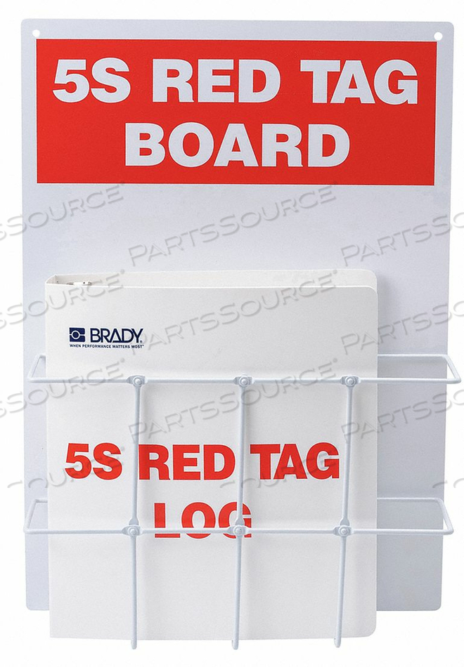 RED TAG BINDER STATION WITH BINDER by Brady Americas