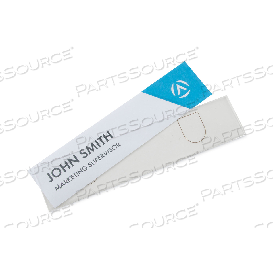 PANEL WALL SIGN NAME HOLDER, ACRYLIC, 9 X 2, CLEAR by Advantus