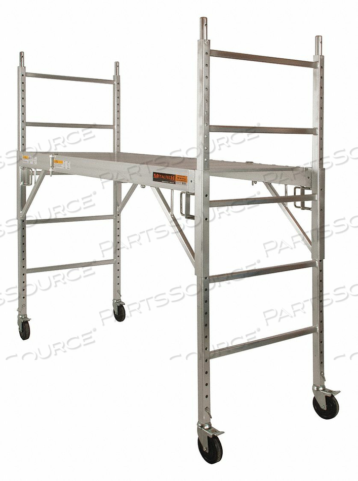 ALUMINUM MAXI DRYWALL BAKER SCAFFOLD 74"L X 29-1/2"W X 75"H by Metaltech